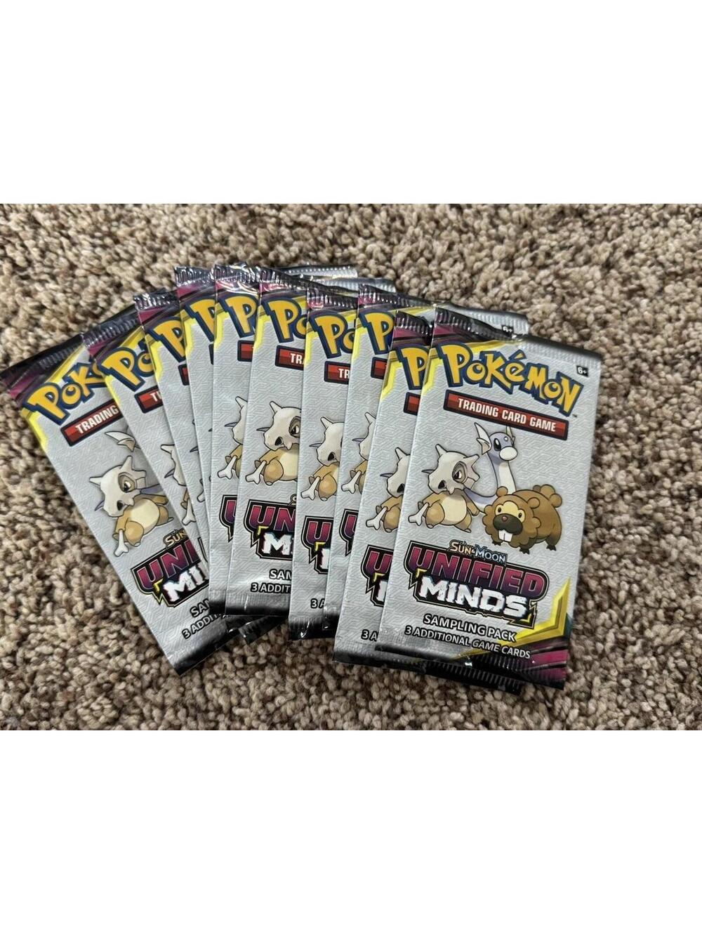Pokémon TCG Unified Minds Sampling Packs 10-Packs of three cards